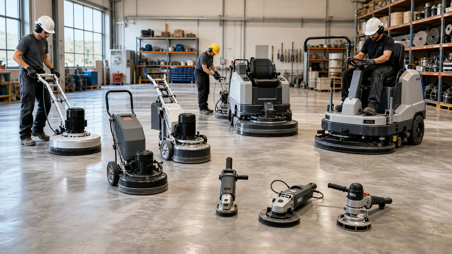 Types of floor grinders