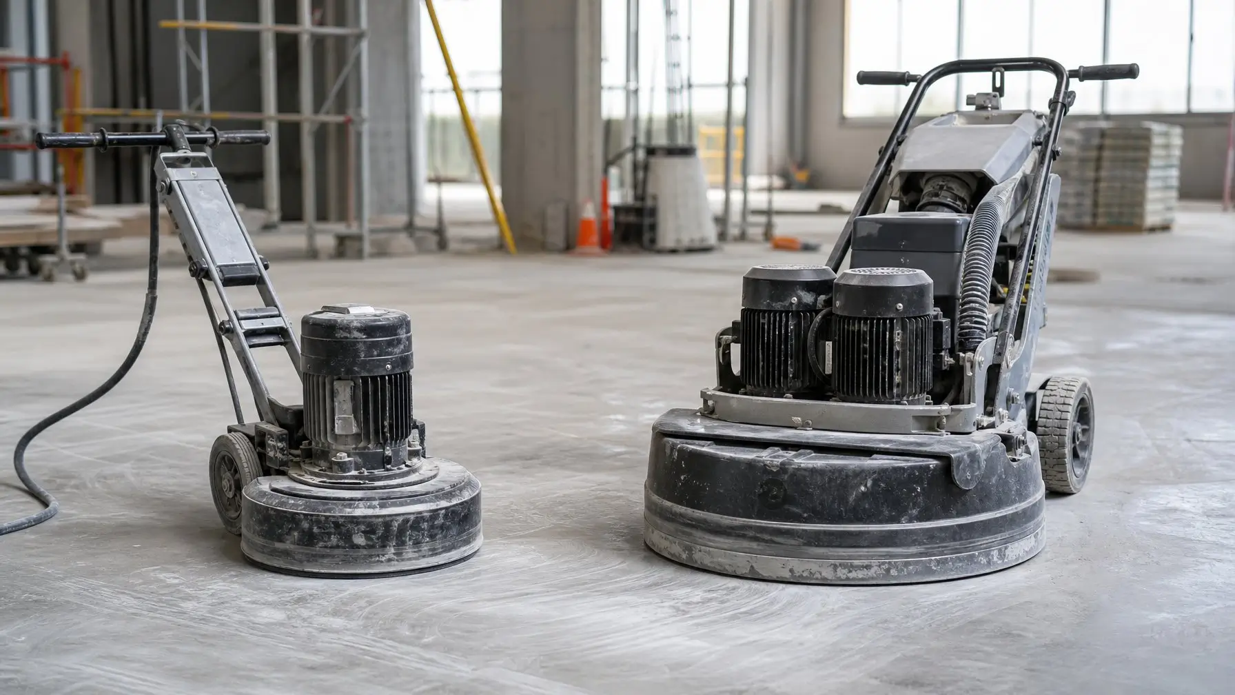 single phase vs three phase concrete floor grinders