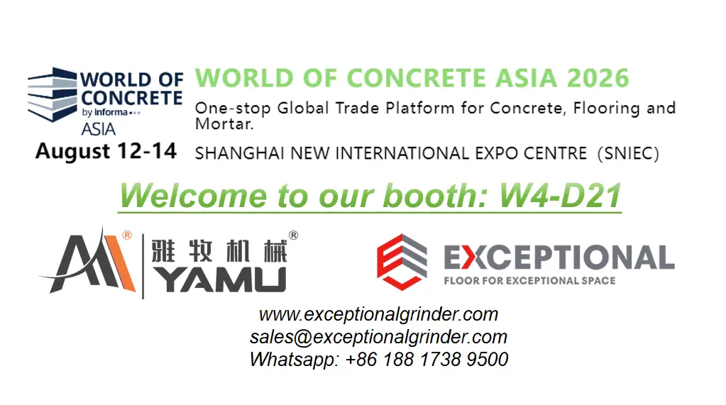 Exceptional Grinder at World of Concrete Asia 2026