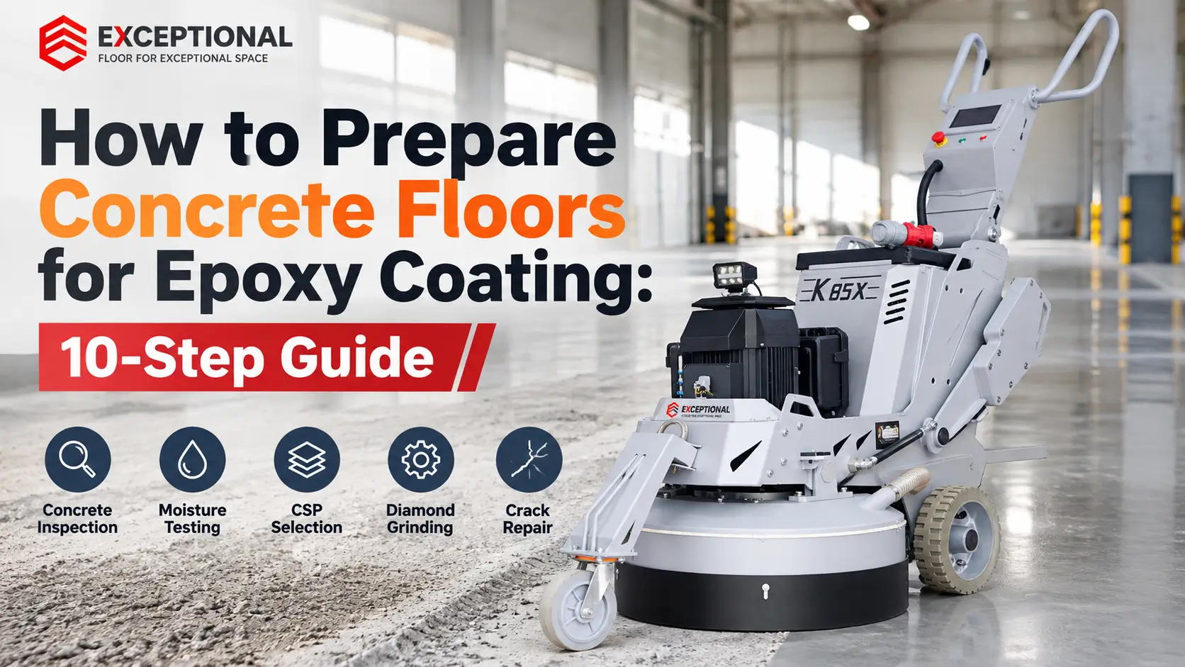 How to Prepare Concrete Floors for Epoxy Coating Exceptional Grinder